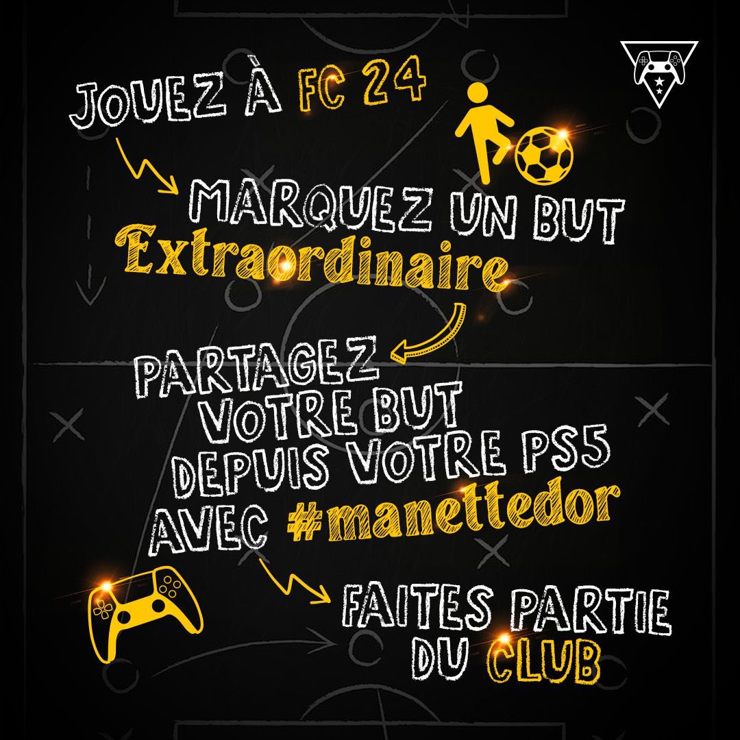 LeBouseuh's tweet photo. Les reufs vous avez une chance de peut-être assister à la cérémonie du Ballon d’Or à mes côtés ! Suffit juste de marquer un joli but sur FC 24 et de l’envoyer ! Tout est expliqué ci dessous 🔽🔽 
Serez-vous LE grand gagnant de cette nouvelle édition ? #MANETTEDOR
#collaborationcommerciale