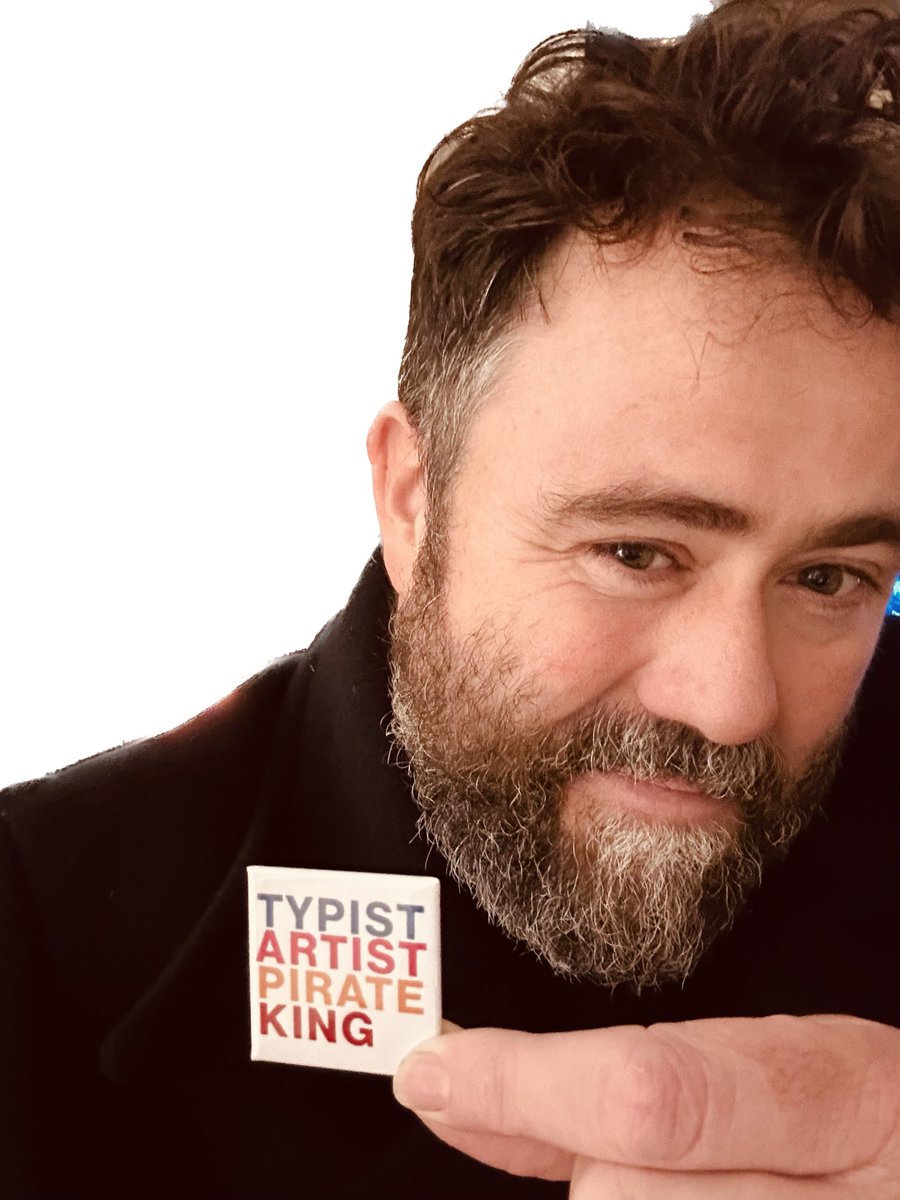 Thank you @_CarolMorley for your brilliance and kindness… sign me up! #TypistArtistPirateKing