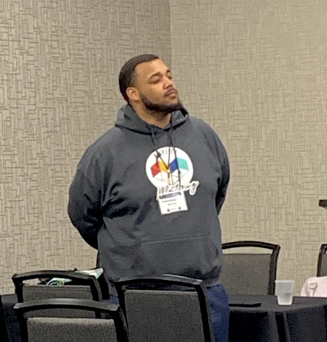 NDE_News's tweet photo. In the session Building Intentional and Meaningful Relationships Through Mentoring - Christopher McCroy states “Prioritizing supportive relationships has to be at the core of all we do.” #NeMTSS23 https://t.co/LvUH64hdXw