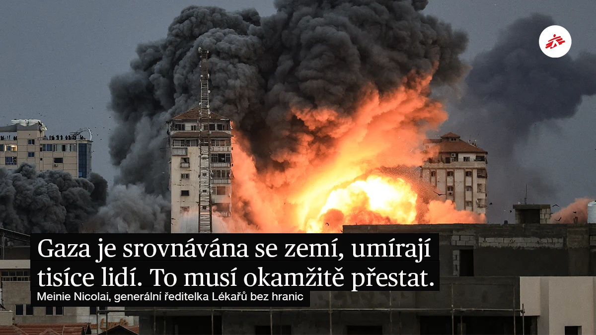 Bombardovaná Gaza, 2023. Foto: Mahmud Hams / AFP