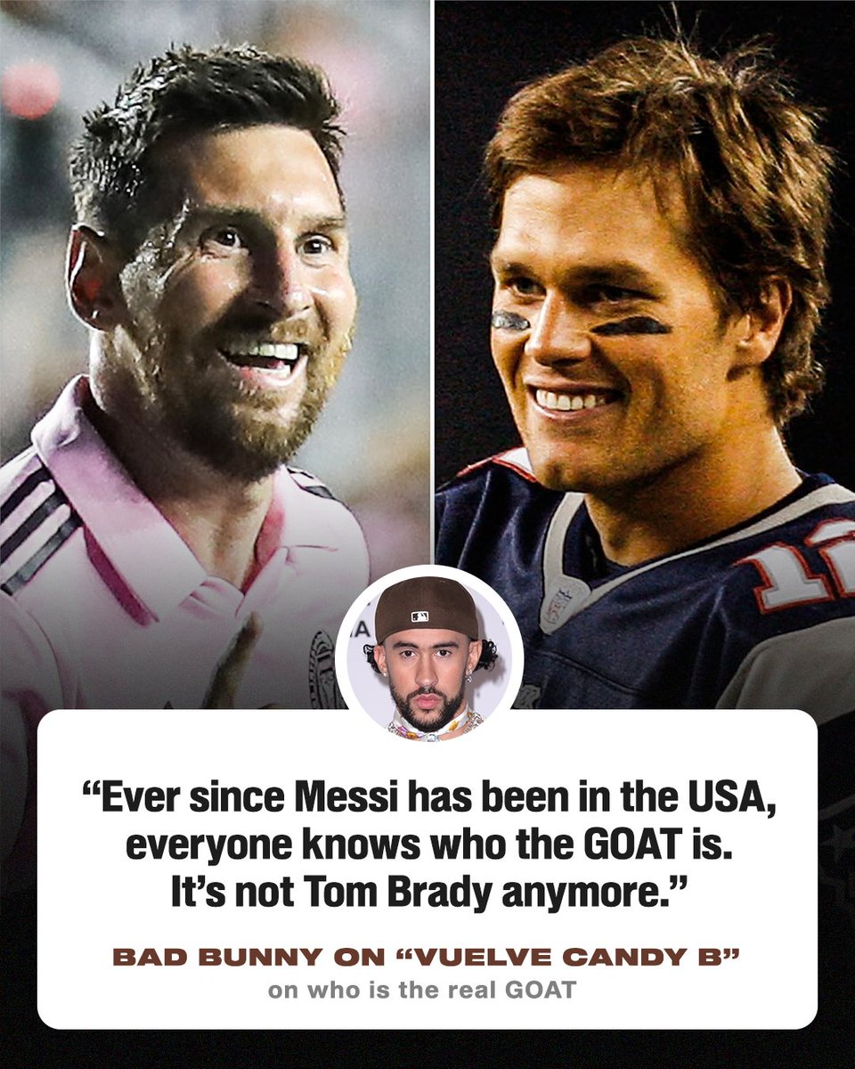 ESPNFC's tweet image. Bad Bunny declared the real GOAT on his new album 💿🎶