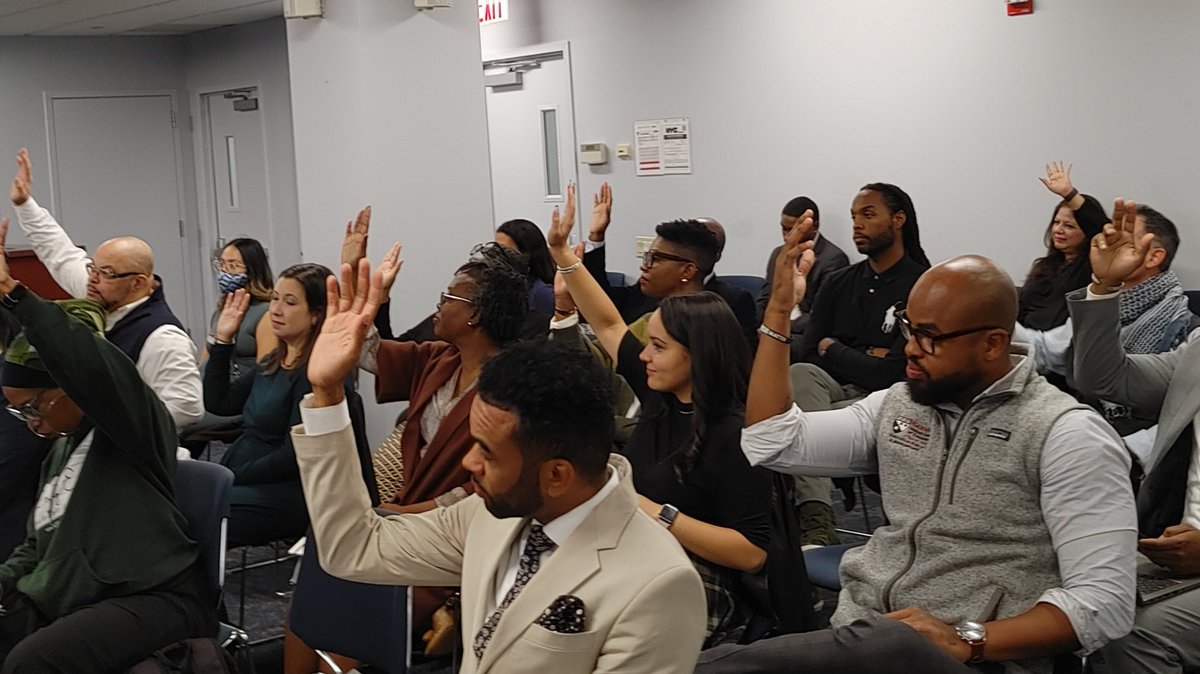 ...and ways we can work together to achieve collective impact. Thank you to the coalition of organizations that attended to give voice to their support and challenges as community school advocates and  (2/3)