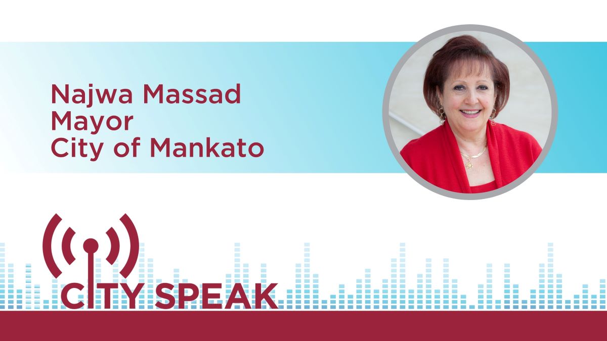 MinnesotaCities's tweet photo. Mankato Mayor Najwa Massad shares how her experiences as an immigrant and small business owner shaped her outlook on life and her role as mayor in Episode 4 of City Speak Podcast.

"There is nothing that is impossible. That really is my motto." #MnCities

https://t.co/xz4SQjrjbm https://t.co/fbNgkee21P