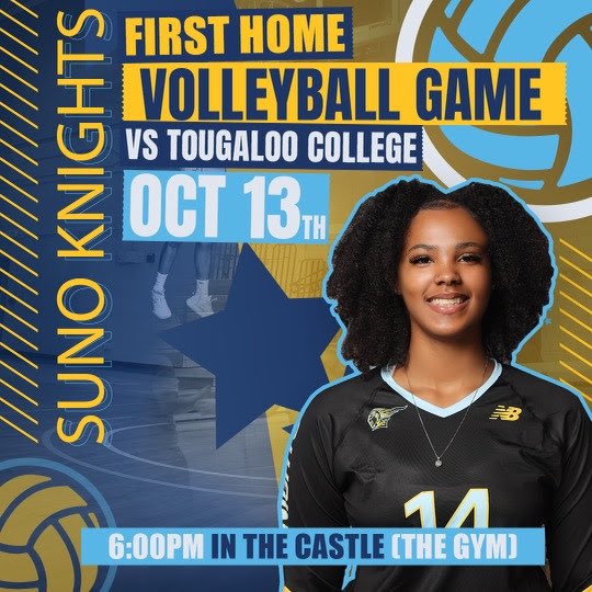 sunoathletics's tweet photo. 🏐Game Dayyyyyy!!!! 🏐
🆚Tougaloo Bulldogs
📍The Castle [SUNO]
📺 @hbcu_plus channel 113
⌚️6 p.m. CT 

Meet us there!

##WeAreSUNO #GoKnights #HBCUWomensSports #GCACVB #HBCUVB #PlayNAIA https://t.co/LHwoz55Tdx