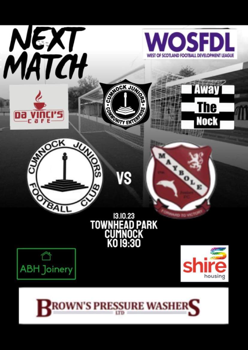We face @MayboleDevU20s tonight in @WOSLFootball4 Conference D
7:30pm ko. 

Get along and support the boys! 

Upon entry a donation at the gate is much appreciated. 

Match ball sponsor - @Shire_HA