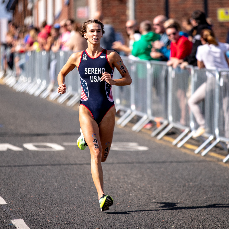 usatriathlon's tweet photo. Gina Sereno is out of this world 🚀

Full-time systems engineer at NASA and U.S. elite triathlete, Sereno's days are less than normal. Today, she celebrates the launch of the #MissionToPsyche spacecraft!