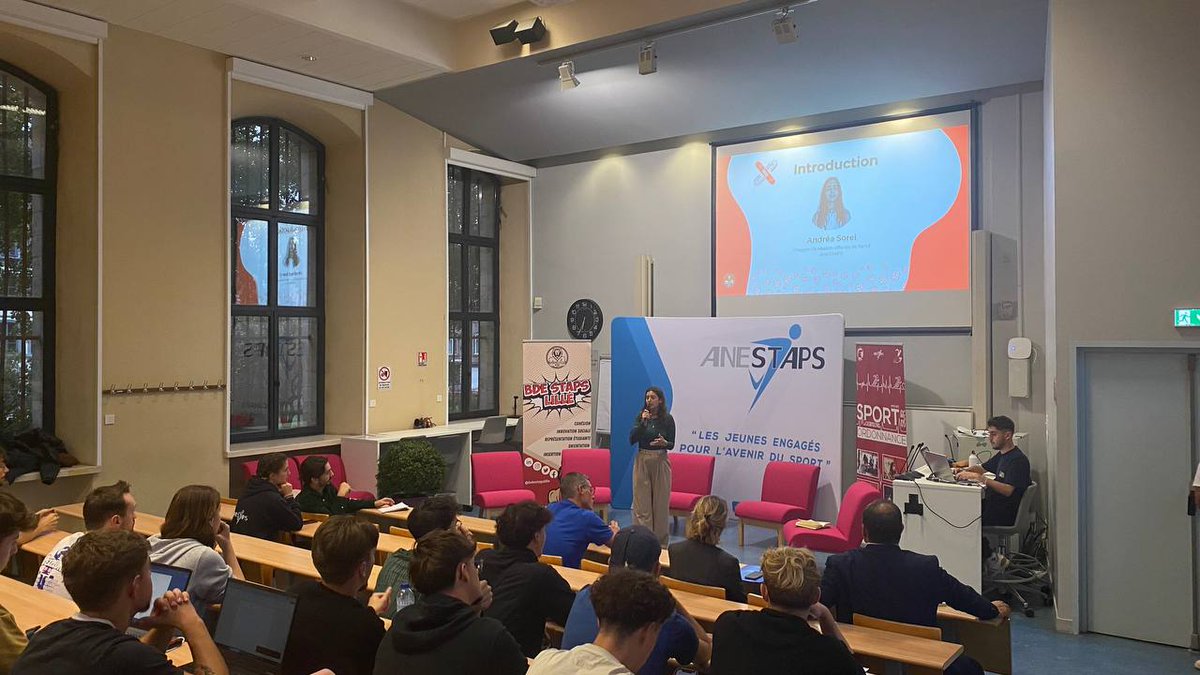 [#2P2S 🩺]

Lancement du Projet de Promotion Sport-Santé, par un colloque :  “Le sport-santé : Quel est son intérêt et ses effets dans les différents types d’actions santé ?”.

Ce premier temps, animé par @andrea_ANESTAPS, réunit différents experts majeurs du sport-santé 🏃