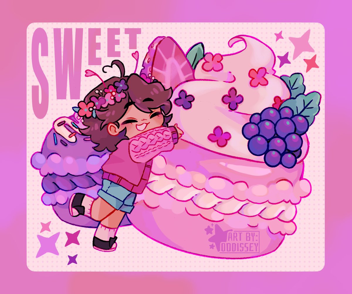 🍭 — Hermittober day 13: sweet 

 #hermittober23 #stressmonsterfanart #Hermitcraftfanart