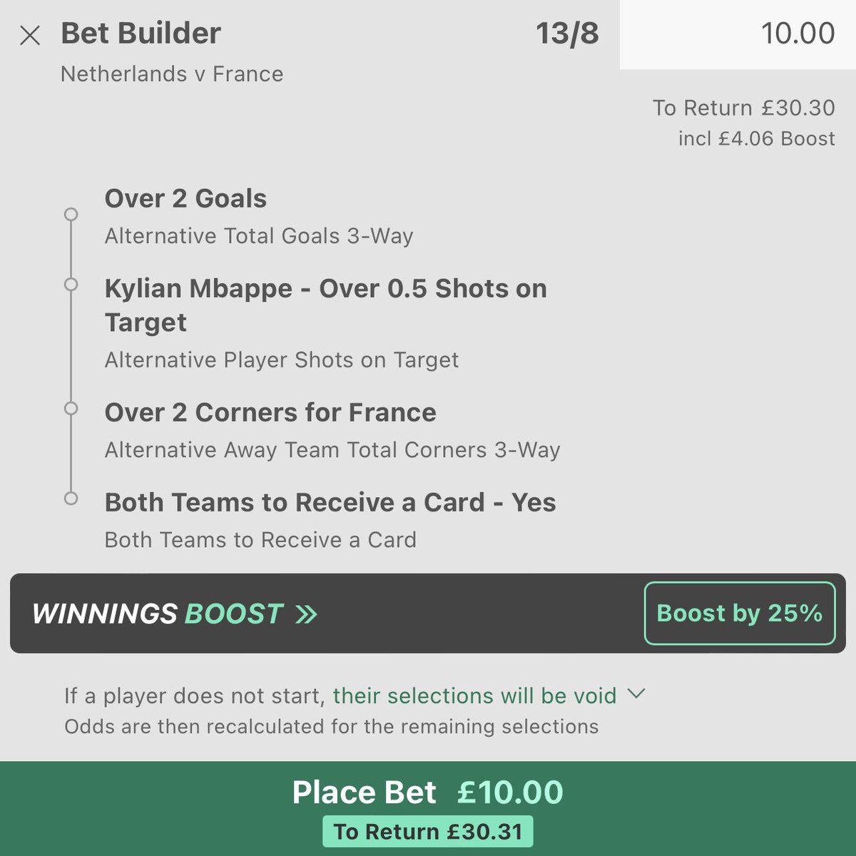 AlphaTipster97's tweet photo. Yes people, got a little cheeky one for the Netherlands vs France game later 

Hopefully this one lands🤞💸💸 https://t.co/BasVGv7R0L