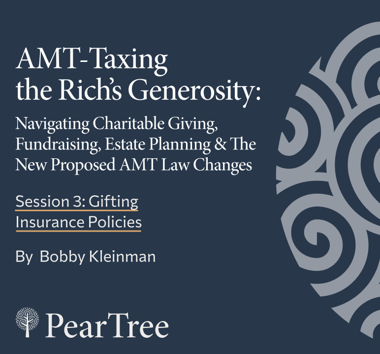 PearTreeCanada's tweet image. AMT-Taxing the Rich’s Generosity: Gifting Insurance Policies
 
Access the webinar recording and presentation deck here: bitly.ws/Xi8K

#Webinar #PearTreePerspective