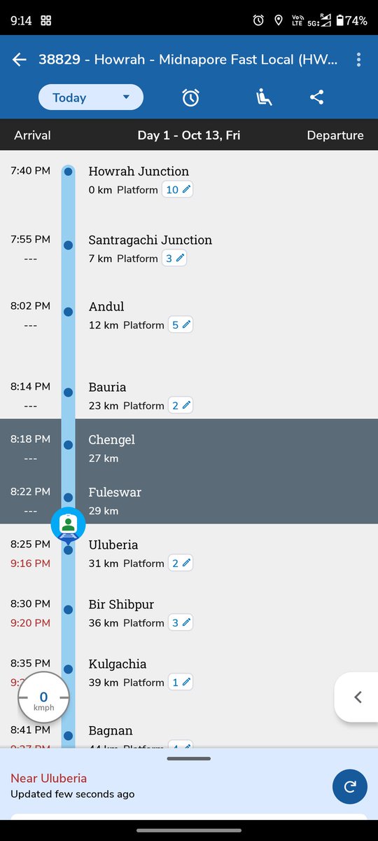 Respected Sir,
Thank you extremely for serving very well of Local Train Service at South Eastern Railway zone. Nowadays it's clear that General Passengers can't get better or proper facilities from Indian Railways. Carry On....
<a href="/serailwaykol/">South Eastern Railway</a> <a href="/AshwiniVaishnaw/">Ashwini Vaishnaw</a> <a href="/drmhowrah/">DRM Howrah</a> @drmkgp
