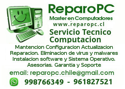 reparopc's tweet photo. Servicio Técnico Computadoras.Mantencion, Configuración, Actualización, Reparación de Computadores Personales.
Garantía y Soporte. Atención los 365 días del año.
ReparoPC Chile Máster en Computación .
https://t.co/sCQtob1lzF WhatApp +56961827521 https://t.co/QIiERrw8N1