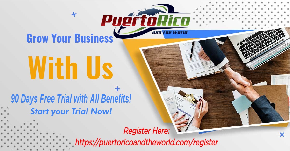 The Future of Advertising is HERE!
Are you looking to grow your business locally and globally? Start your journey to a wider worldview, and guess what? You can start for free.
📷 puertoricoandtheworld.com/register
#PuertoRicoAndTheWorld #GrowWithUs #AddYourBusiness