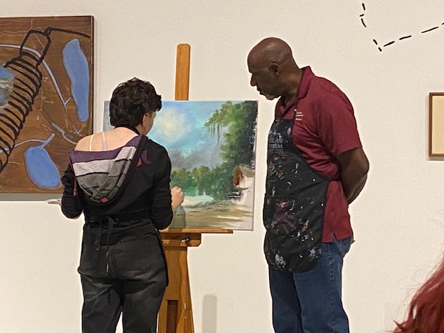 We are so proud of LP's very talented Azzy Stalvey for taking the opportunity to add her own details to an original Ray McClendon, second generation Highwaymen, painting. <a href="/CAM_of_NU/">CastellaniArtMuseum</a>