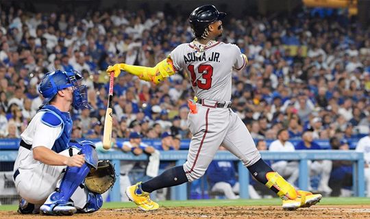 Inspin's tweet image. MLB's regular season nears its end, and the NL MVP race seems decided. Atlanta Braves' Ronald Acuna Jr. is on the brink of clinching his first-ever MVP title. 

buff.ly/3tBZsrs

#MLB #MVPUpdate #MLBMVP #baseballbetting #bettingtips #Dombets #inspin #betitandforgetit