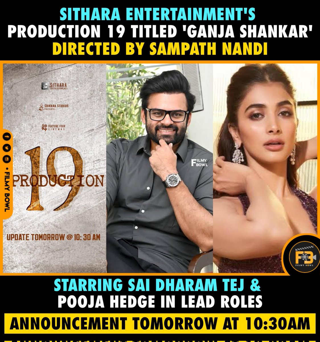 #GanjayShankar

#SaiDharamTej #PoojaHegde #SampathNandi #SitharaEntertainments