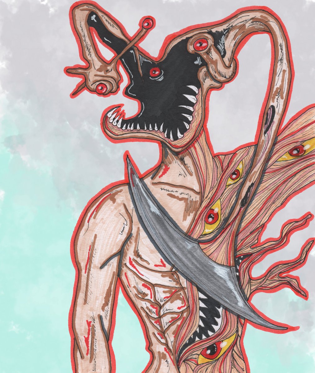 My Parasyte inspired piece is available on Redbubble. redbubble.com/i/sticker/Para… #horror #horrorart #horrormanga #horroranime #anime #animeart #manga #mangaart #parasyte #parasytethemaxim #kiseijuu