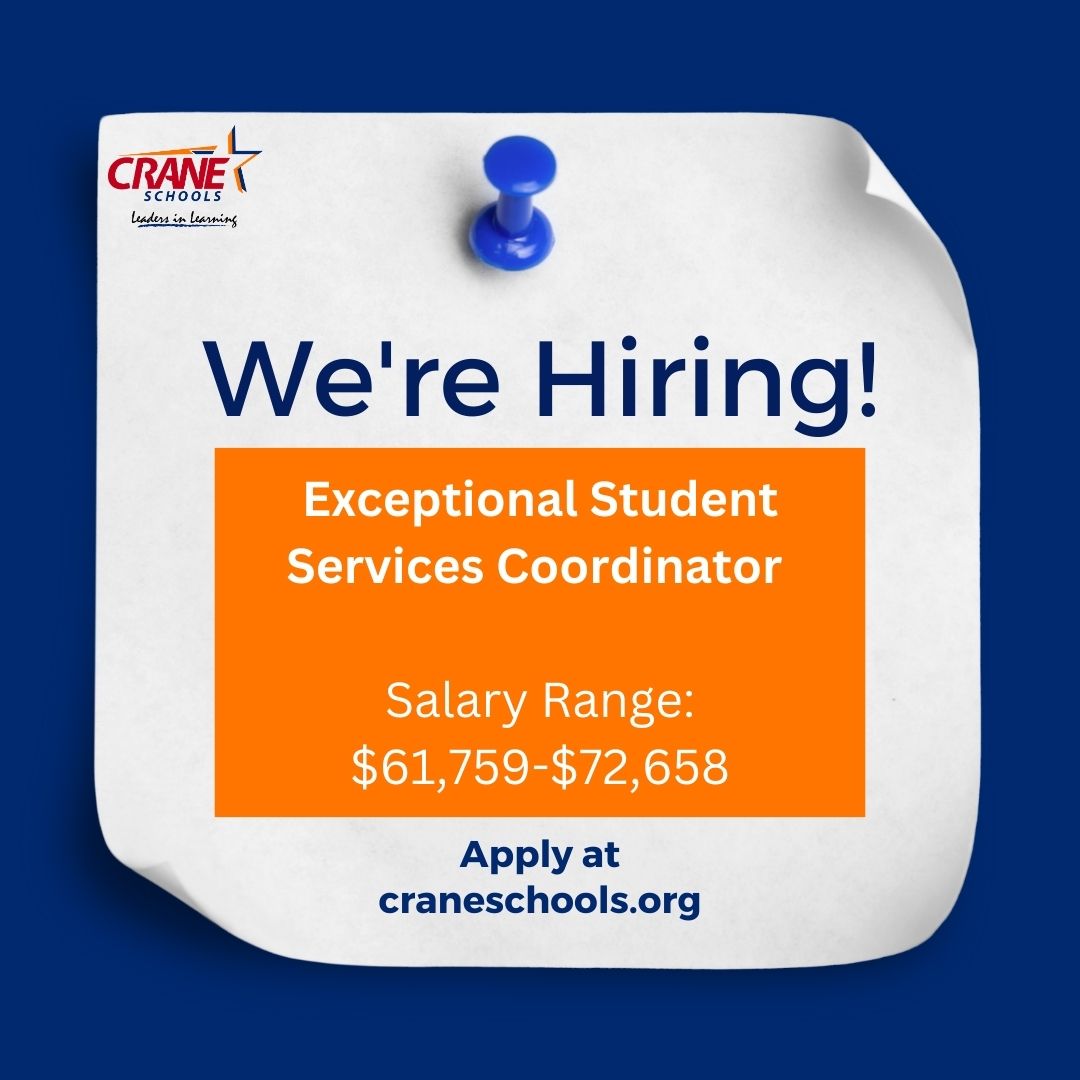 📍If you have 5 years experience in Special Ed✔️ or three years of coaching or leadership experience✔️, and a valid AZ teaching certificate📜, we want to hear from you💻!🌵 #wearecrane 🌵