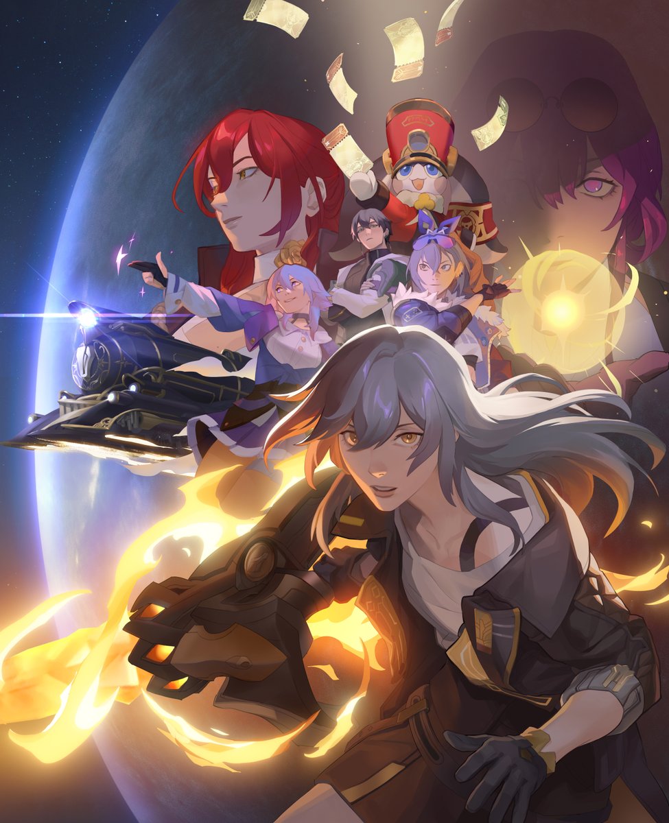 wasn't expecting the slay playing this anime space opera game but it's giving it's mothering it's cowboy bebopping 😳
i'm using this commission opportunity to offer up a lil love letter to the devs, TY for the laughs the crys and good times #ad #StarRailBoxArt #HonkaiStarRail