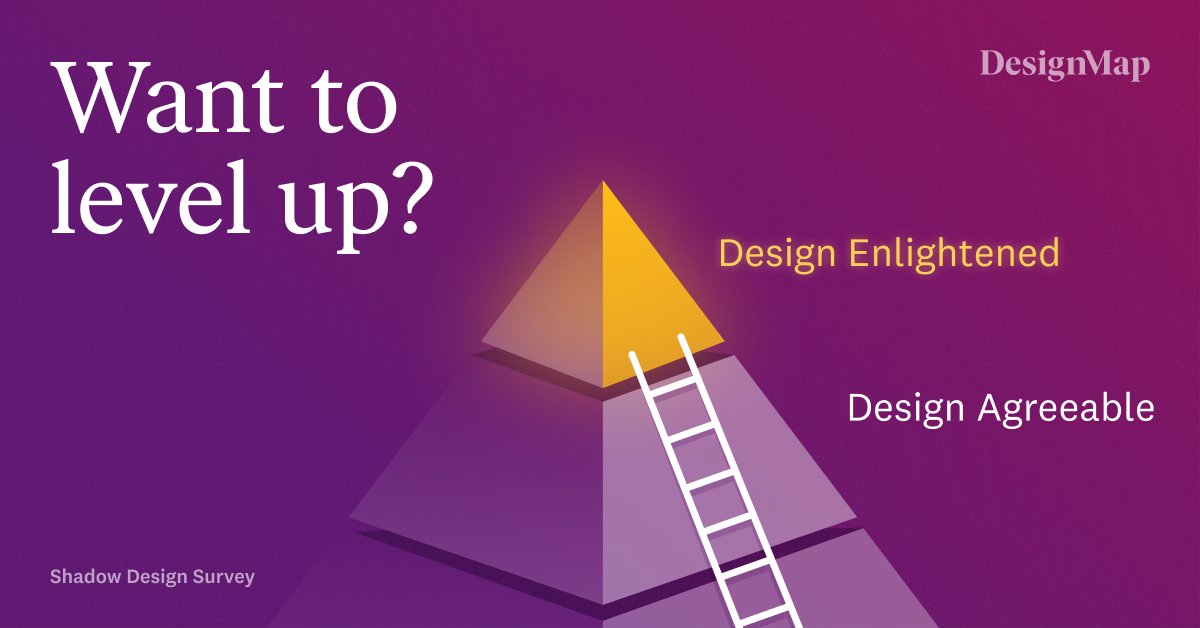 DesignMap's tweet image. Want to elevate your organization from #Design Agreeable to Design Enlightened?
You need to make a solid case for investing in design first. @audcrane shares our Shadow Design Survey to help you quantify just how much is being invested in bad design. designmap.com/ideas/the-cost…