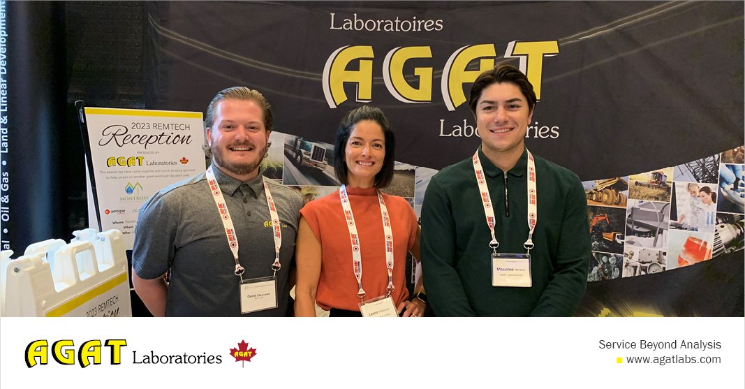 AGATLabs's tweet image. AGAT Laboratories was pleased to be a Gold Sponsor at Remtech Symposium 2023 at the Fairmont Banff Springs Hotel. We had a great time networking with everyone and seeing you all at our Reception last night!
#Remtech #AGATLabs #Banff #symposium #networking