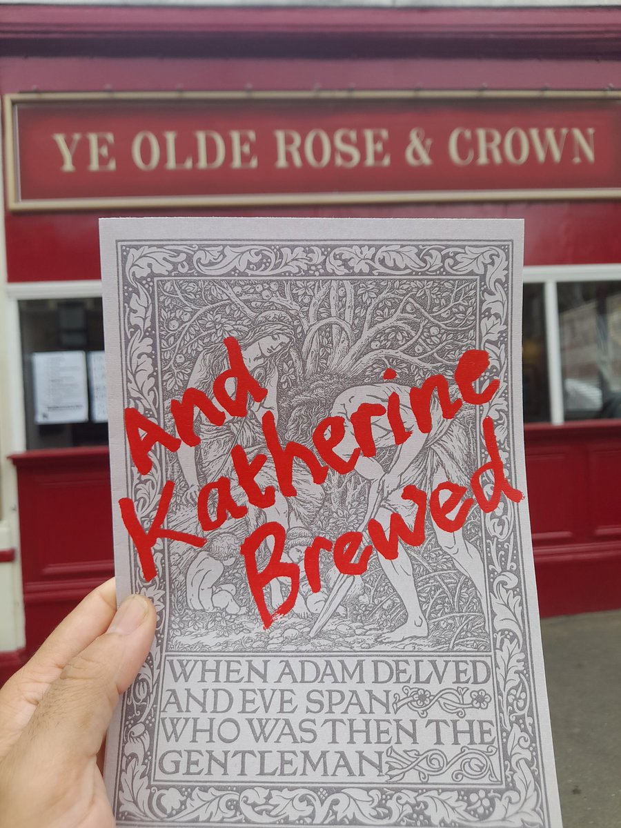 Today's the day. In just under 2hrs we'll have started our first performance of AND KATHERINE BREWED at @roseandcrownpub

#AndKatherineBrewed #theatre #rehearsals  #newwriting #peasantsrevolt #actor