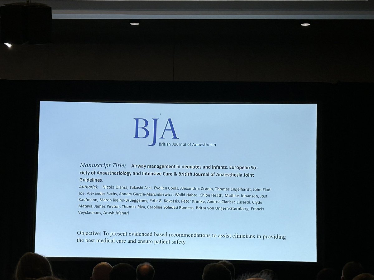 JinaSinskeyMD's tweet photo. Dr. @AnneryGarciaMa1 presenting an evidence-based approach to the neonatal airway… be on the lookout for these soon-to-be fresh off the press guidelines in @BJAJournals
Key additions:
1. Supplemental O2
2. Anesthetic depth
#PedsAnes23 #ANES23 https://t.co/nfzSJjRv0Y