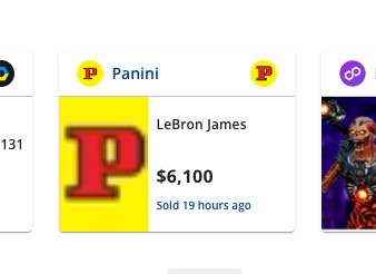 TheFirstMint's tweet photo. BIG LEBRON SALE👑

There's a LeBron James card that sold for $6,100 on...Panini??

source: @cryptoslamio https://t.co/4jaXpCfR0h