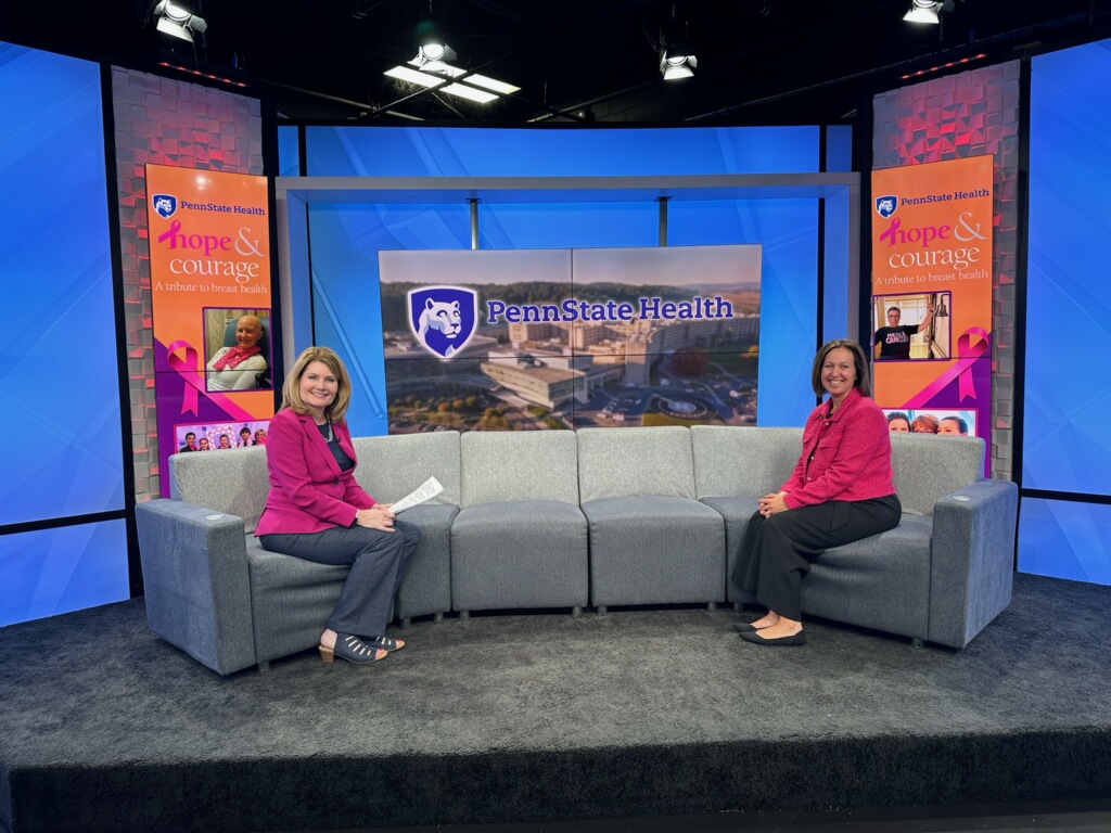 ABC 27 News. Our very own @ALChetlen promoting screening mammography for #BreastCancerAwarenesMonth 🌟🤩👍 @PSUrad @PennStateHealth