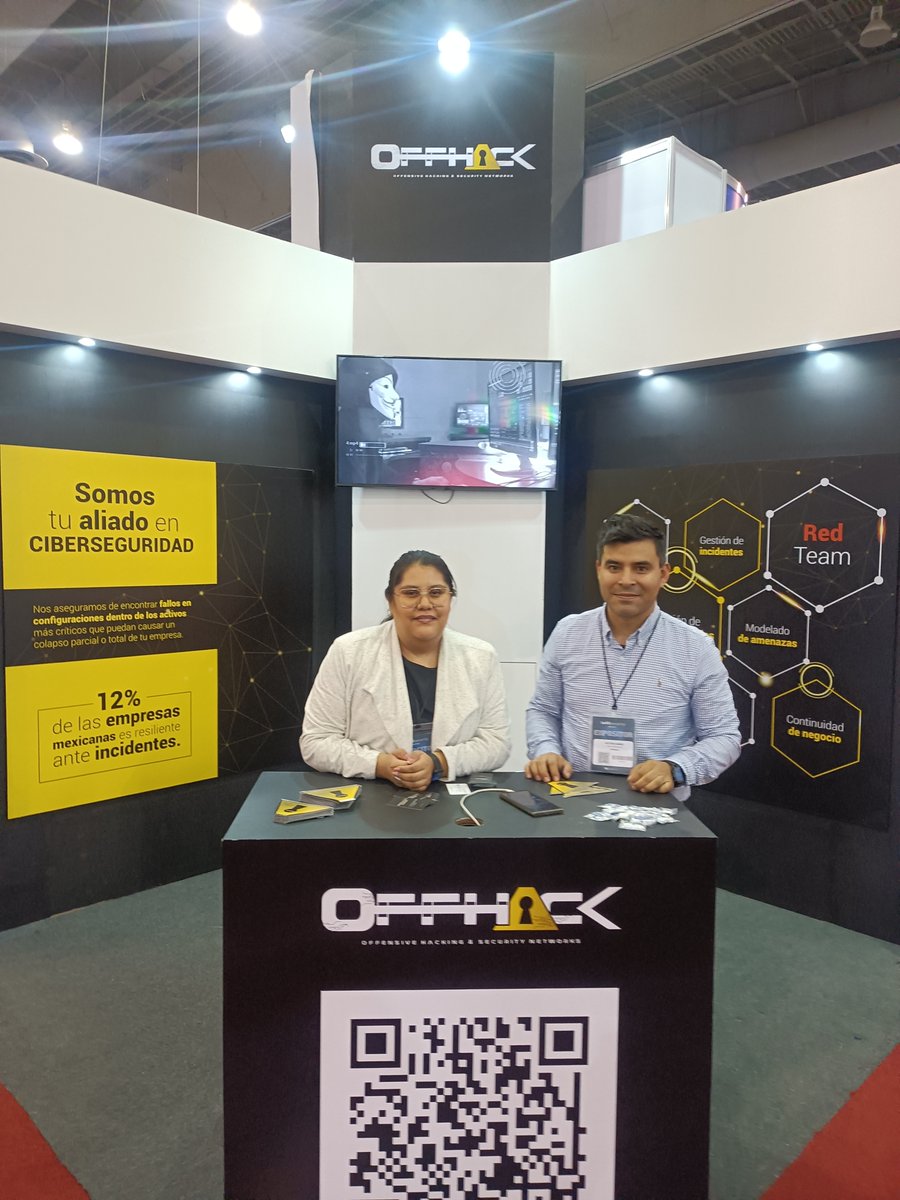 Infosecuritymx's tweet image. Durante Infosecurity Mexico 2023, tuvimos como expositores a @OffhackOficial  #RSec @redborder 

🖥 🔐 Soluciones para fortalecer la ciberseguridad de tu empresa.