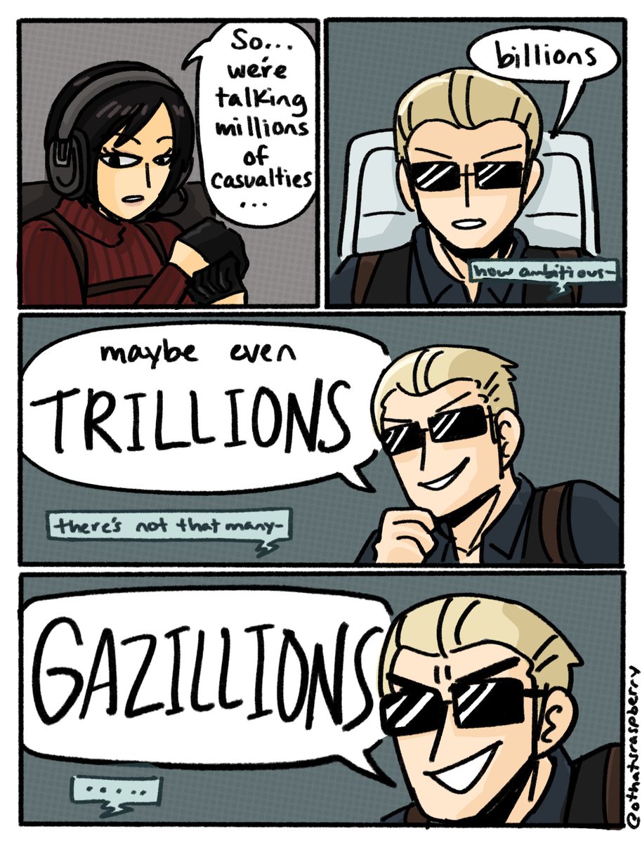 othatsraspberry's tweet photo. since i finished separate ways i can post this comic again #re4 https://t.co/SiRwvpWo2h