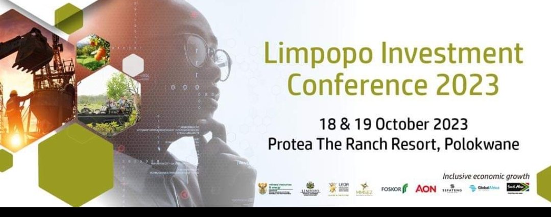 Limpopoecon's tweet photo. #Limpopoinvestmentconference23
#Lic23
Scheduled for 18-19 Oct 23, Limpopo Investment Conference brings experts and industry players to discuss Green Energy as an alternative solution to energy needs of the country and province in particular https://t.co/k08ONPE0NX