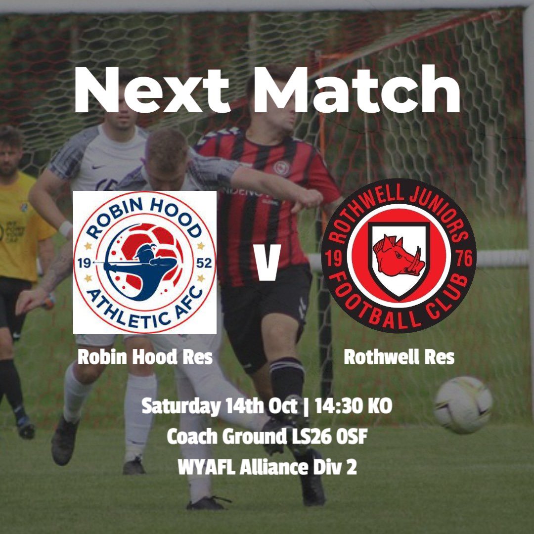 The reserves travel 5 minutes down the road to take on <a href="/RobinHoodAthFC/">RobinHoodAthleticFC</a>  tomorrow in what should be a great game 🔴⚫️🐗 

#UpTheHogs