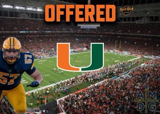 Wconroy57's tweet image. Excited to be offered an opportunity to keep pursuing my goals by @coachmirabal @canesfootball ‼️#AMDG