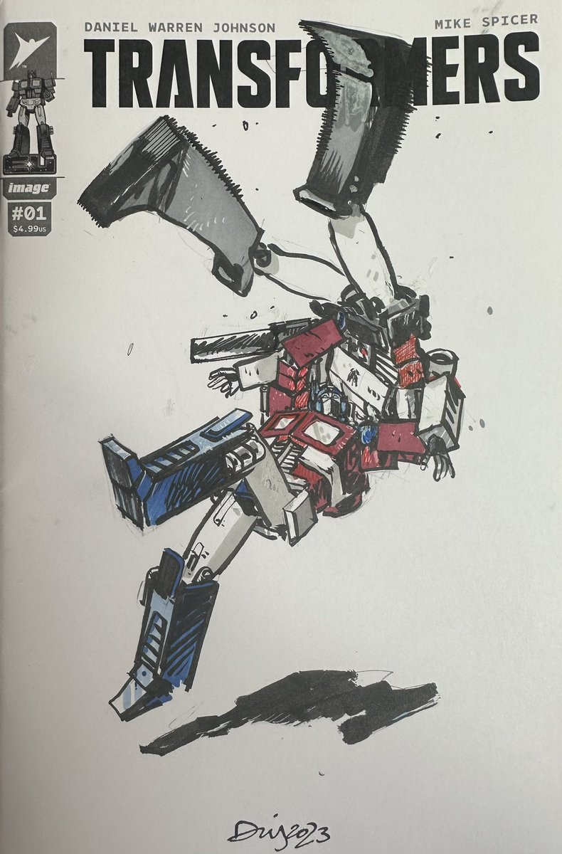 danielwarrenart's tweet image. Optimus style brainbuster!