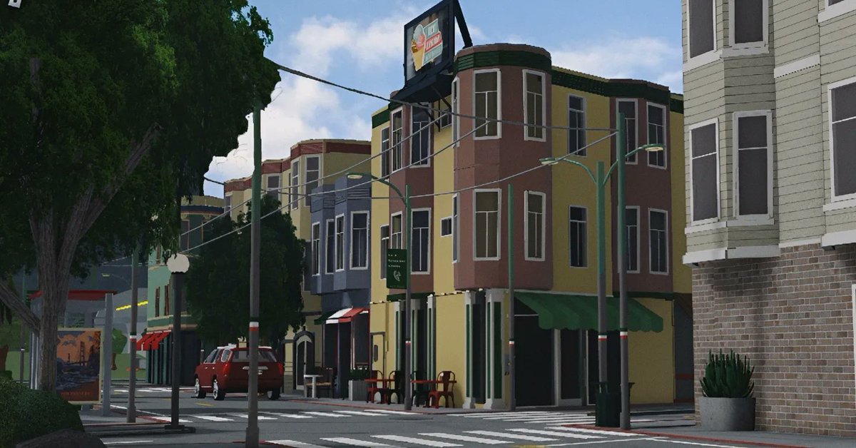 aldrensia's tweet photo. Washington Square 

Filbert St &amp; Stockton Street,
 San Francisco, CA

Cost 2.8 M / 135% Plot data
#bloxburg #roblox 
#bloxburgbuilds @heybloxburg https://t.co/Cymv5xM7gW