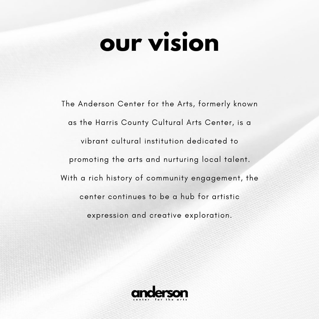 TheAndersonCFTA's tweet photo. "Renaming the Harris County Cultural Arts Center to the Anderson Center For The Arts isn't just a change of name; it's a celebration of our heritage, a testament to our family's enduring legacy in the arts, and a source of pride for our community” https://t.co/obUjAG25hW