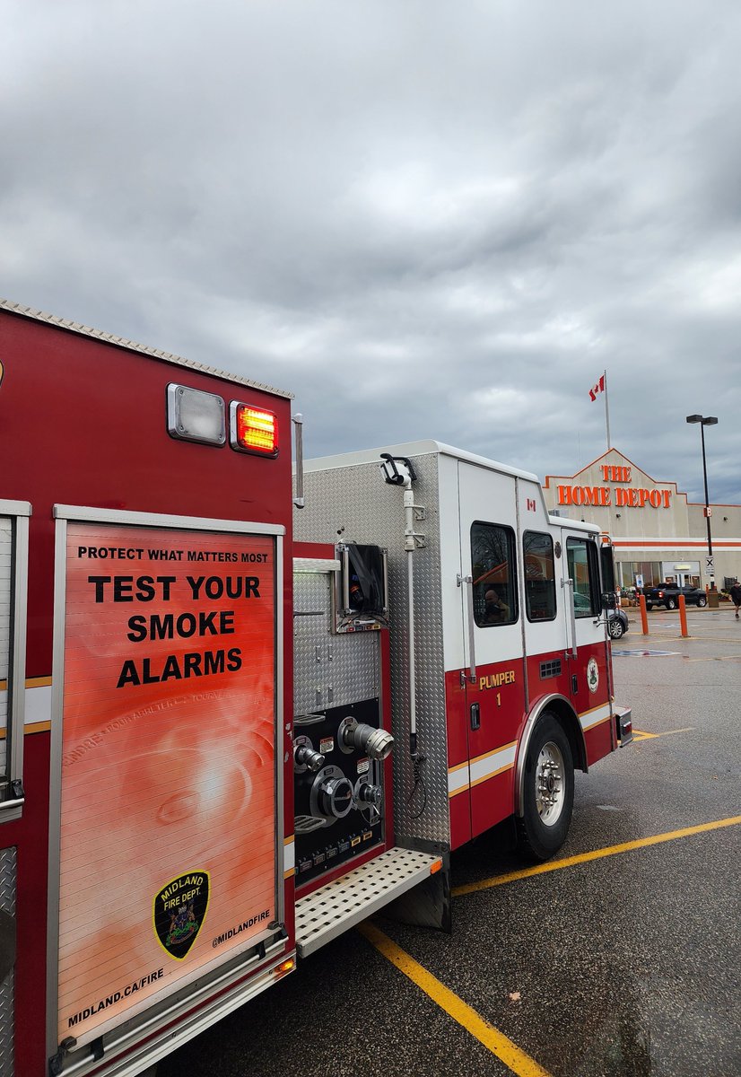 Come visit us this Saturday from 9am - 12pm at Home Depot Midland for #FirePreventionWeek.
Trucks will be on display and there will be crafts for kids inside the store!
#CookingSafetyStartsWithYou