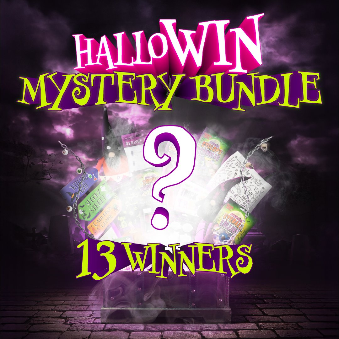 Poundstretcher1's tweet photo. You never know what you’ll get on Friday 13th… especially when we’re offering 13 mystery bundles filled with Halloween goodies!
To #WIN one of these SPOOKTACULAR bundles simply:
1)FOLLOW
2)RT
3)Tell us your favourite Halloween movie!
Ends 20.10.23. Good Luck Everyone! https://t.co/kww0tU0u5B