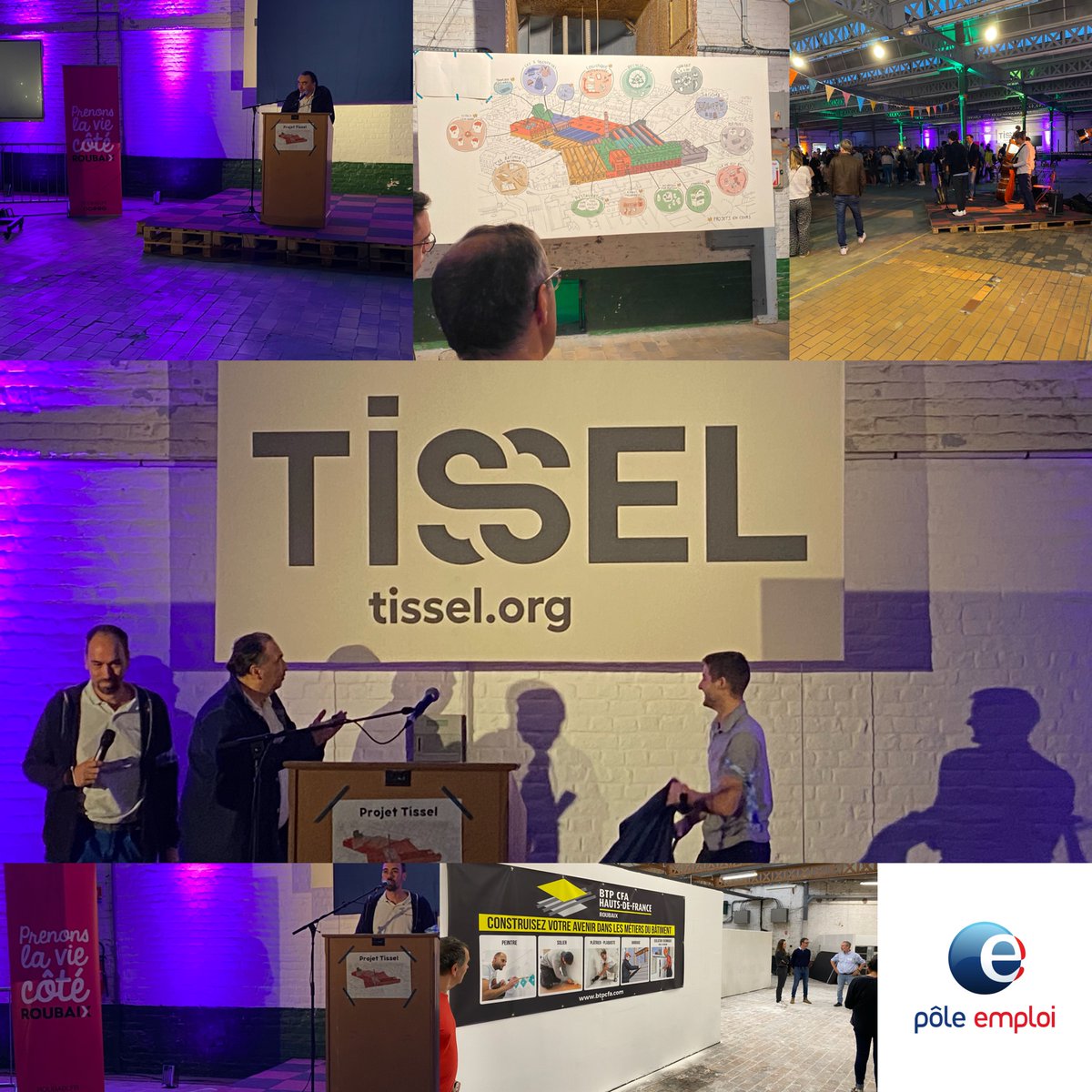 ALi2PE (ALi2FT) (@ali2pe) on Twitter photo Événement : inauguration du projet Tissel, ruche d’entrepreneurs de l’économie circulaire de <a href="/roubaix/">Ville de Roubaix</a>. Le Pôle Emploi de Roubaix-Centre était au rdv pour de futures collaborations sur l’emploi et la formation… 👍
<a href="/Treutenaeres/">s. Treutenaere</a> <a href="/GDelbar/">Guillaume Delbar</a> <a href="/NadegeFouquart/">Nadège FOUQUART</a> @poleemploi_HDF Événement : inauguration du projet Tissel, ruche d’entrepreneurs de l’économie circulaire de <a href="/roubaix/">Ville de Roubaix</a>. Le Pôle Emploi de Roubaix-Centre était au rdv pour de futures collaborations sur l’emploi et la formation… 👍
<a href="/Treutenaeres/">s. Treutenaere</a> <a href="/GDelbar/">Guillaume Delbar</a> <a href="/NadegeFouquart/">Nadège FOUQUART</a> @poleemploi_HDF
