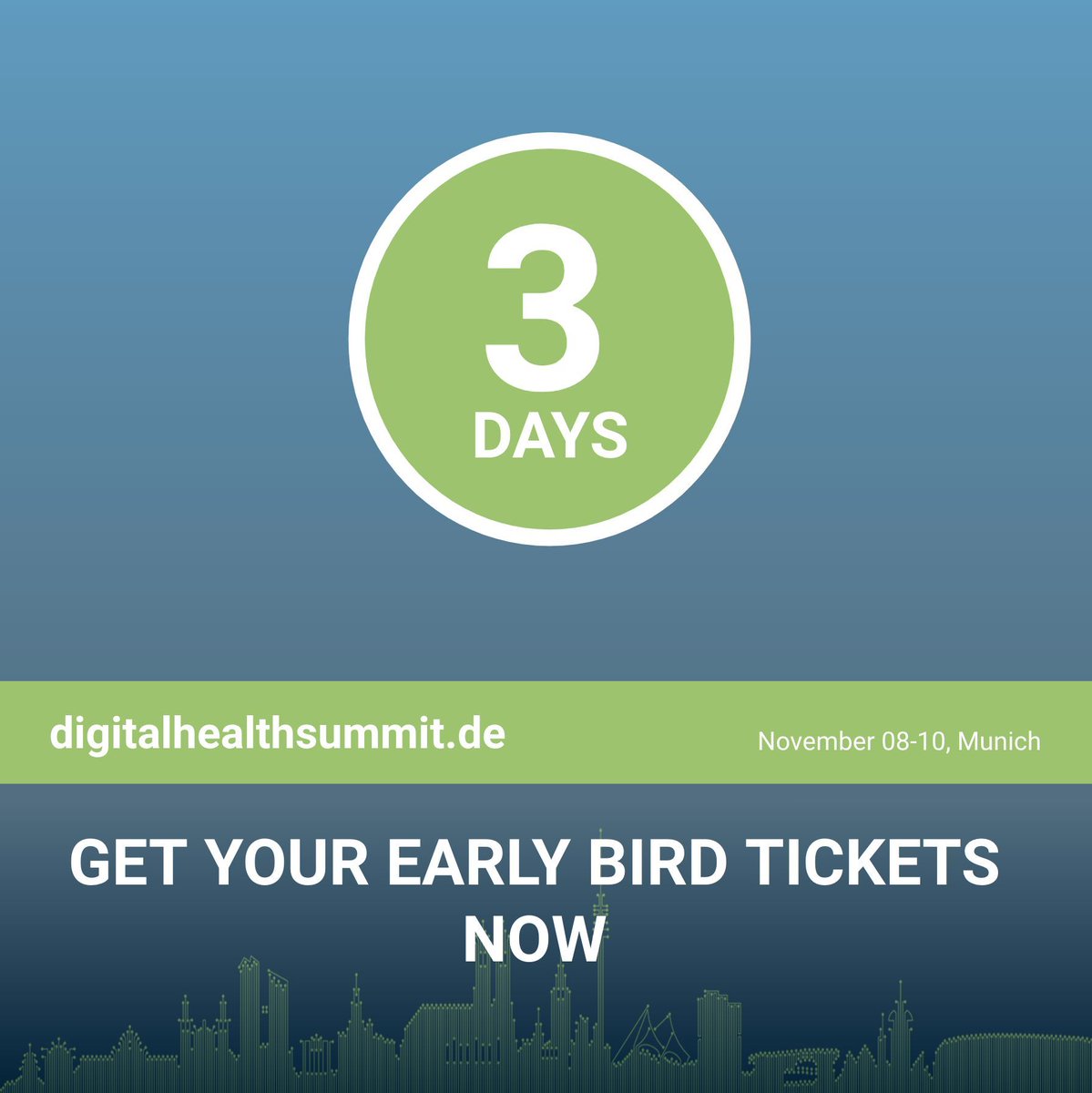 DocPfoe's tweet photo. Only 3 days left to get your tickets with our Early Bird discount!
Register now on our website: https://t.co/3dZi4iLBFe
#dhsmuc #DHS23 https://t.co/CLhXrpSKqM