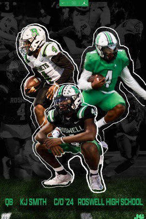 Roswell Football (@roswell_fb) on Twitter photo Coaches, check out <a href="/KJSm4th/">Kenneth Smith</a> 24’ QB
Team 6-1 Ranked #8 GA
Points per game 49.4
71/106 1157 yds 68% 21 TD 4 INT
128.0 QB Rating
43 carries 214 yds 5.0 per carry
hudl.com/v/2LsJ6Z
Incredibly high IQ player. Knows offense inside/out, can make every throw! Coaches, check out <a href="/KJSm4th/">Kenneth Smith</a> 24’ QB
Team 6-1 Ranked #8 GA
Points per game 49.4
71/106 1157 yds 68% 21 TD 4 INT
128.0 QB Rating
43 carries 214 yds 5.0 per carry
hudl.com/v/2LsJ6Z
Incredibly high IQ player. Knows offense inside/out, can make every throw!