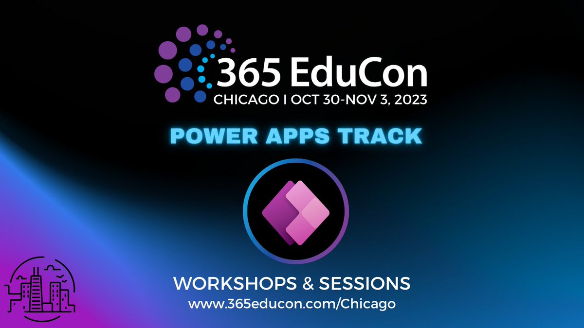 TechCon 365, PWRCON & DATACON (@techcon365) on Twitter photo Discover our comprehensive #PowerApps Track for #365educon with 5 workshops and 13 sessions to be held Oct 30th to Nov 3rd at Chicago's McCormick Place South #PowerPlatform 
365edu.io/QvYd Discover our comprehensive #PowerApps Track for #365educon with 5 workshops and 13 sessions to be held Oct 30th to Nov 3rd at Chicago's McCormick Place South #PowerPlatform 
365edu.io/QvYd