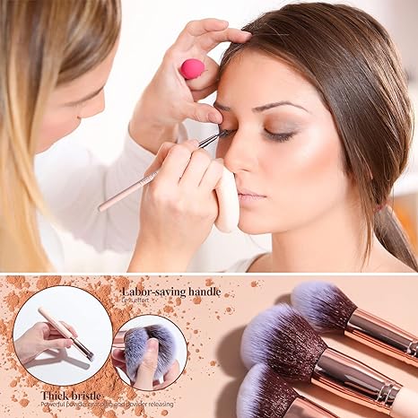 Best Selling Beauty Products.BS-MALL Makeup Brushes Premium. Synthetic Foundation Powder Concealers Eye Shadows 18 Pcs Brush Set with 5 sponge &amp; Holder Sponge Case. Click now amzn.to/3PKMY8k