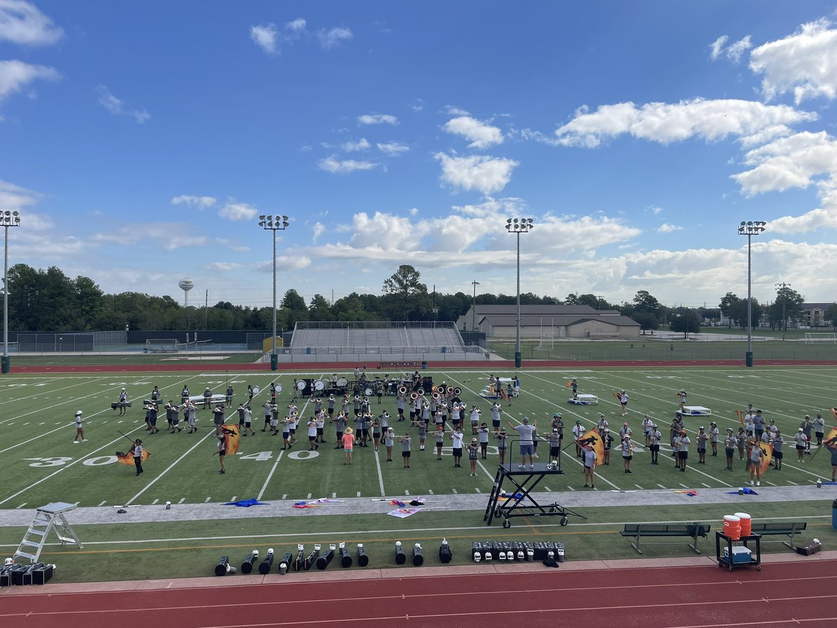 Came to check out @KFHS_Band for their rehearsal! Some awesome moments out there on the field! Keep up the hard work!