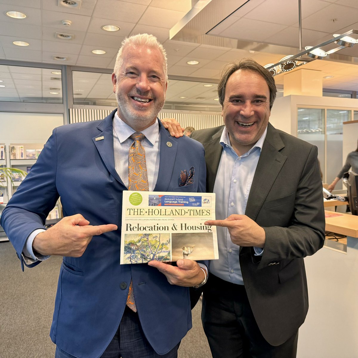 NathanBocks's tweet photo. Fantastic meetings today with US Ambassador to the Netherlands, Shefali Razdan Duggal and Mayor of The Hague, Jan van Zanen. 

This is Holland. 
Linked to our past. Looking to the future. 

#ThisIsHolland #WorkingTogether #BuildingCommunity #AndWeGetToLiveHere @CityofHolland https://t.co/9l4WKkaaUj
