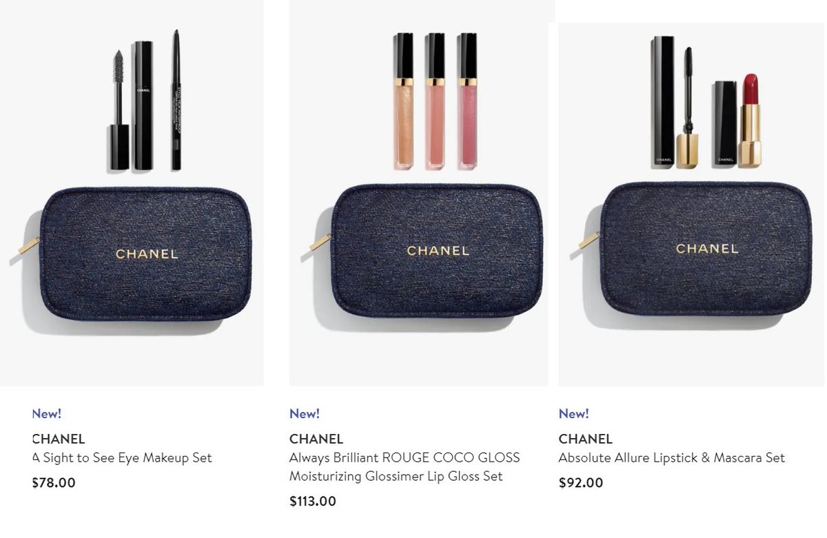 Glitch Incorporated - The Best Deals & Glitches on X: Chanel Holiday Gift  Sets in Stock. Comes with the full size products and really nice bag which  everybody wants. These sell out