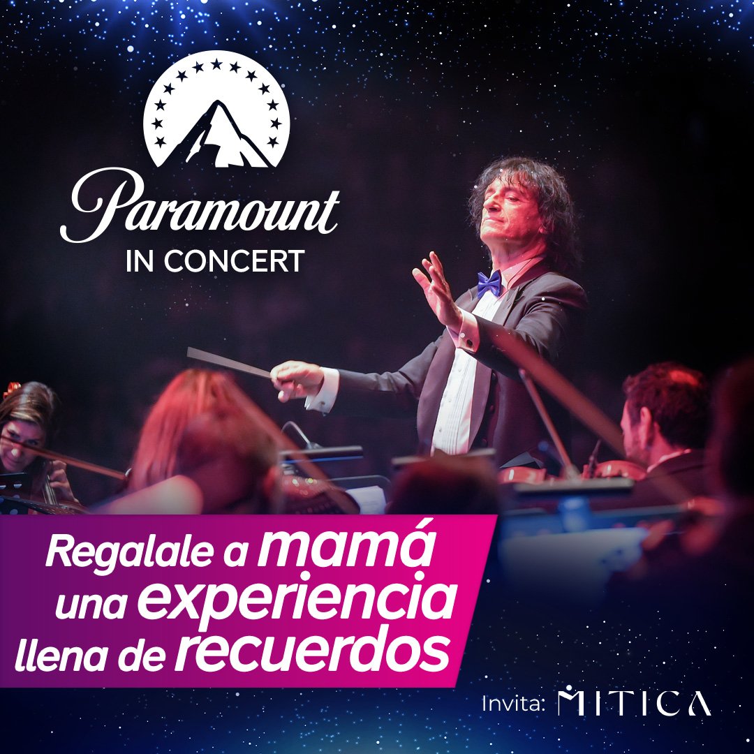 telefecordoba's tweet photo. En el día de la madre ¡Regalale lo mejor: #ParamountInConcert!
Con la dirección de Ángel Mahler, 29/10, en Quality Arena. @quality_espacio 
Invita: MITICA Guass

Festeja el día de la madre con la música que siempre la vuelve a emocionar.             https://t.co/ux1N1KfKCc https://t.co/2I4QK7676f