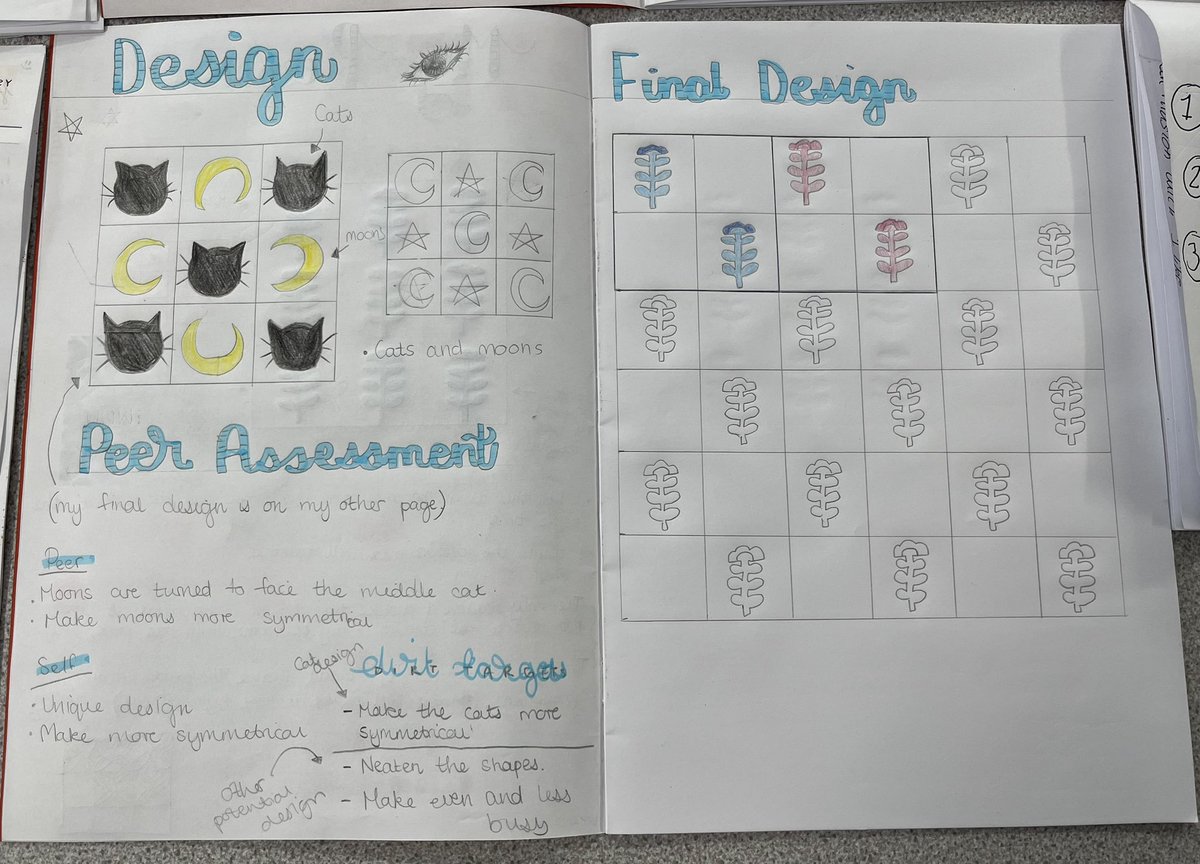 DT_SJB's tweet image. Some super work on repeated patterns from Year 8 today @MrPenhale_SJB @StJohnsAberdare . They worked on their DIRT targets to create some excellent final designs. Looking forward to seeing them on fabric😍
.
.
#patterndesign #textiles #repeatedpattern #mollymahon #orlakiely