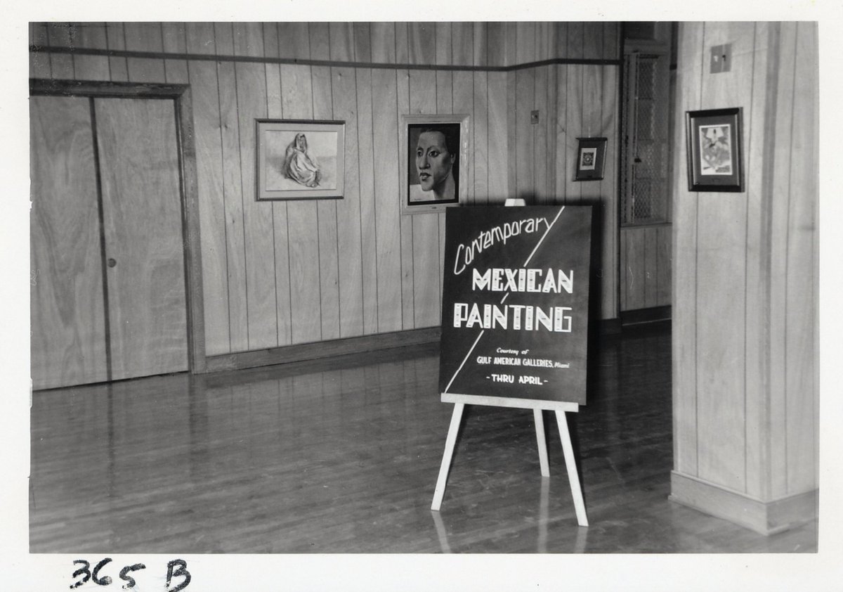 Today's #NationalArtDay! Did you know that the first exhibit at Governor's House Cultural Center & Museum (then Government House) in 1967 was a contemporary Mexican art exhibit? Learn more in my latest blog post: governorshouselibrary.wordpress.com/2023/10/13/pan… #ITweetMuseums
